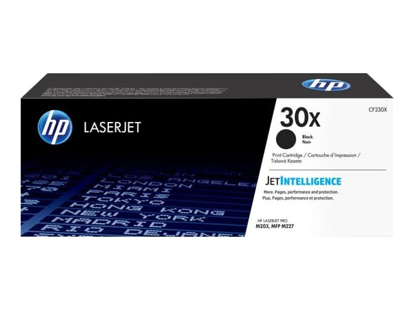 Lasertoner HP 30X, 3 500 sidor, svart