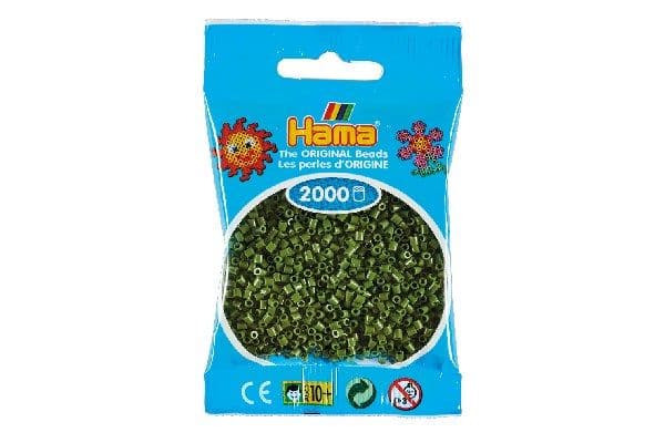 Hama mini perler 2000 stk. olivengrønn