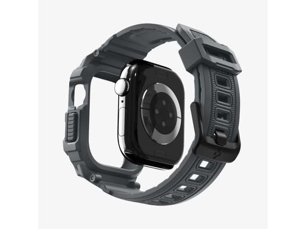 Spigen Rugged Armor Pro 2, mörkgrå - Apple Watch 11 46 mm