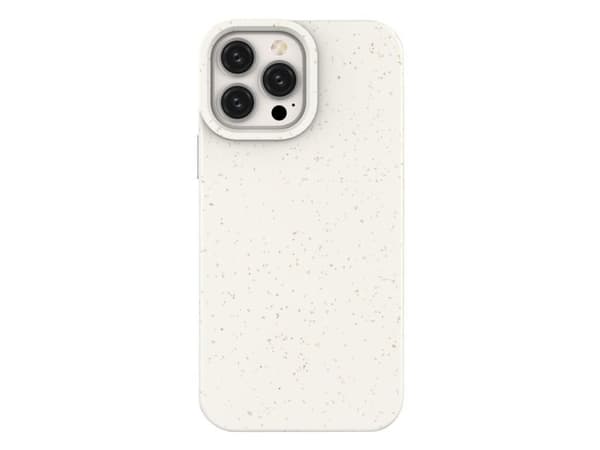 Hurtel: Eco Case-skal för iPhone 14 Plus - silikon nedbrytbart skydd - vit