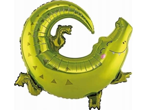 Party Deco folio ilmapallo Crocodile, 80x71cm