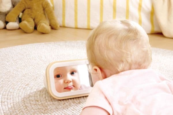 Hape pyörivä rumpu peilillä