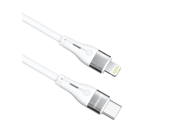 Wozinsky USB-C - Lightning 1 m vit kabel (5907769308772)