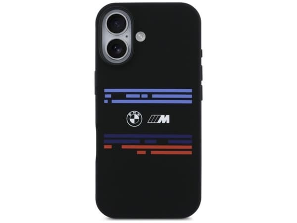 BMW M Silicon Horizontal Line MagSafe Case for iPhone 17 - Black
