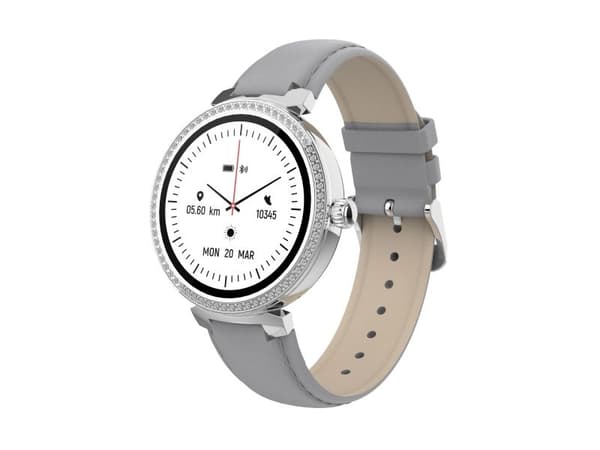 DENVER SWC-342 - Smartklokke med stropp - grå - display 1.2" - Bluetooth