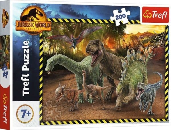 Trefl 13287, 200 styck, Dinosaurier, 7 År