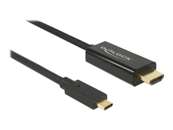 Delock - Ekstern videoadapter - Parade PS171 - USB-C - HDMI - svart - løsvekt