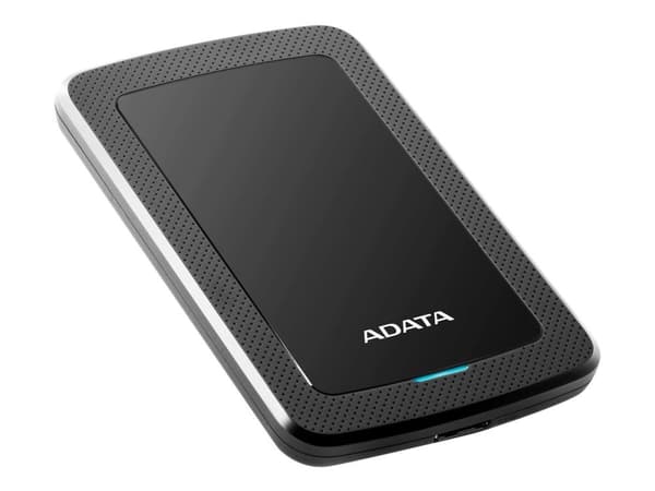 ADATA HV300 - Hårddisk - 2 TB - extern (portabel) - USB 3.1 - 256 bitars AES - svart