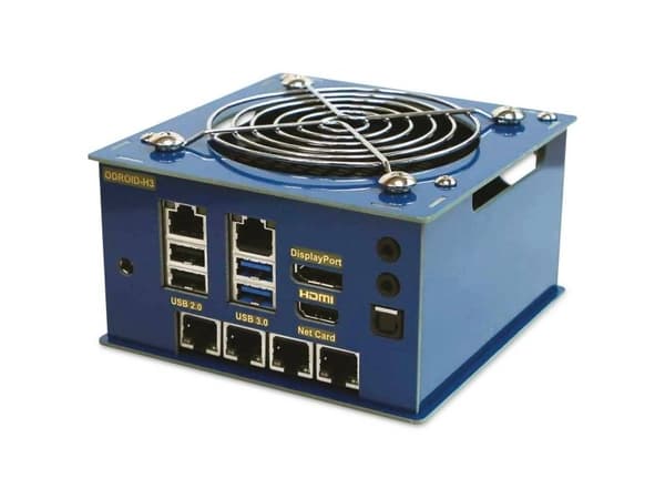 ODROID H3-CASE 6 SBC Kapsling Blå