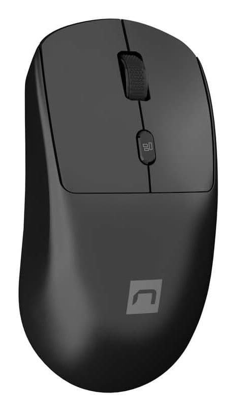 NATEC Hawk 2 Wireless, högerhand, laser, RF Trådlös, 3200 DPI, Svart