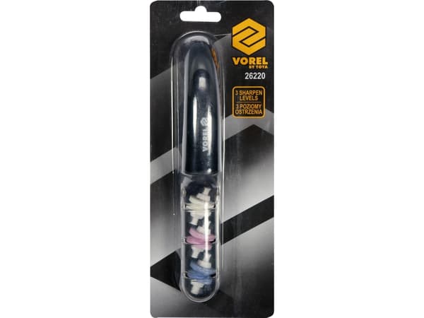 Vorel knivsliper med tre doble steiner (26220)