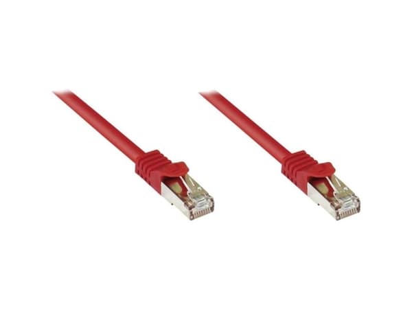 Good Connections patchkabel m. Cat.7 råkabel, röd, 1 m