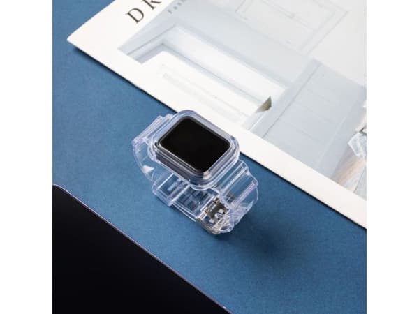 Hurtel silikonrem / stropp Strap Light Set til Apple Watch 44 mm - svart