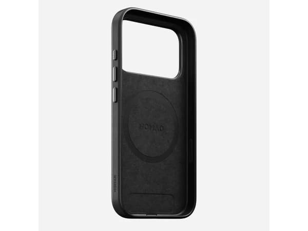 Nomad Traditional Leather Case, Mobilskal, Apple, iPhone 17 Pro, 16 cm (6.3"), Svart
