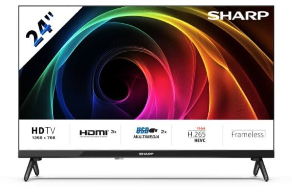 TV Sharp 24HA1205E | 24 | HD | Svart