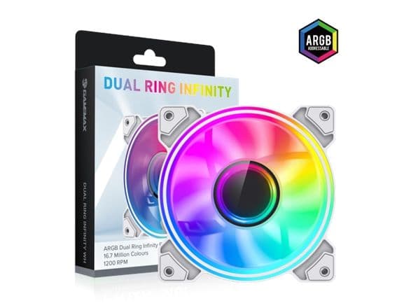 GameMax Dual Ring Infinity WH gamingfläkt