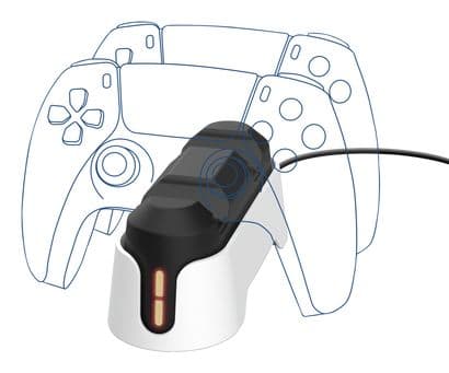 Trust GXT 228 - Laddningsställ - 2 utdatakontakter (USB-C) - vit