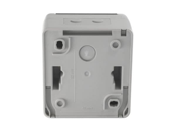 Equip 125451, Distributionsboks, Plast, Grå, IP44, 81,4 mm, 76,3 mm