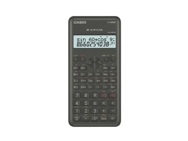 Teknisk regner Casio FX-82MS, sort, 240 funktioner