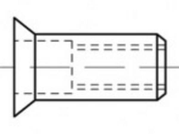 TOOLCRAFT TO-5444358 Blindnaglemutter M5 Stål 500 stk