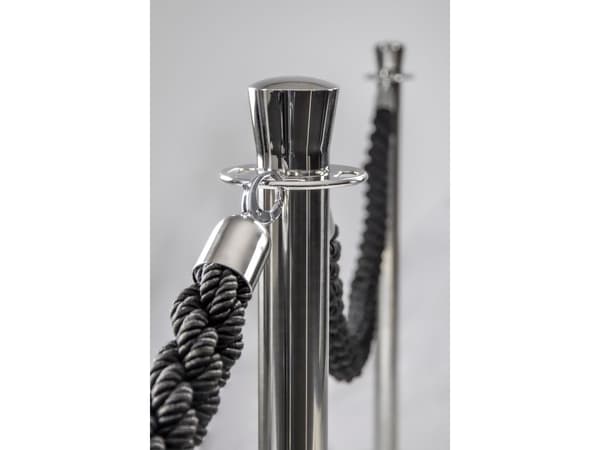 Securit® Classic Chrome afspærringsstolpe rustfrit stål