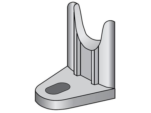 Ändfäste 10 aluminium