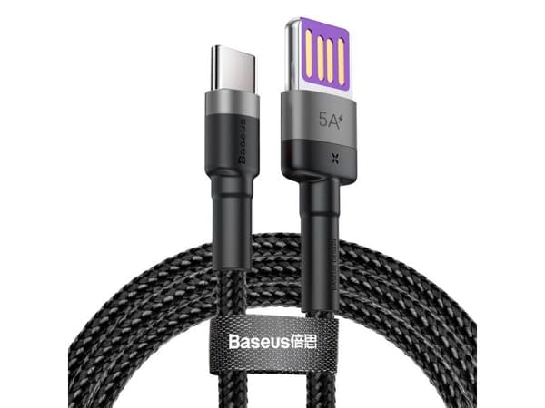 Baseus CATKLF-PG1, 1 m, USB C, Svart