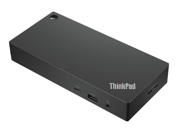 Lenovo ThinkPad Universal USB-C Dock - Dockingstasjon - USB-C - HDMI, 2 x DP - GigE - 90 Watt - Sort