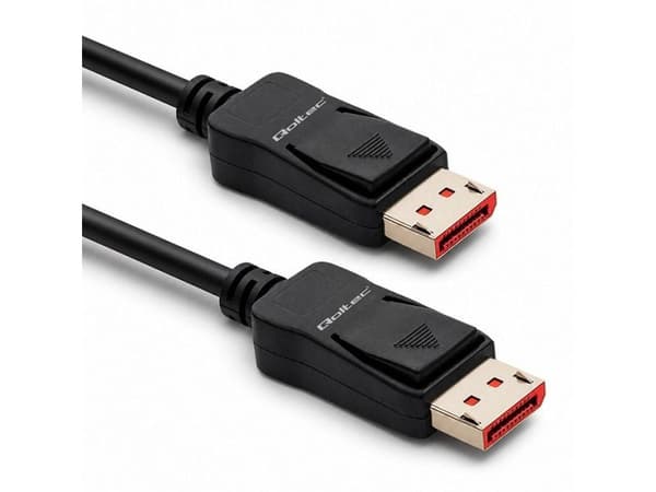 Qoltec DisplayPort-kabel (M/M) v2.1 | 40G | 2 m