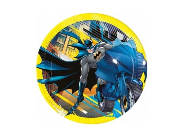GoDan engångstallrikar i papper Batman 23 cm, 8 st