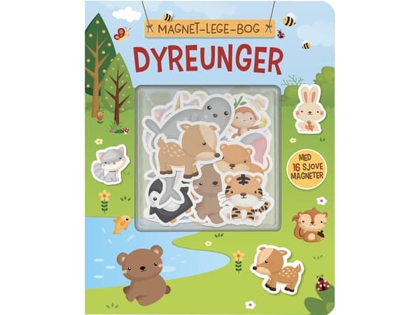 Magnet-lekbok: Djurungar | Kieli: Tanska