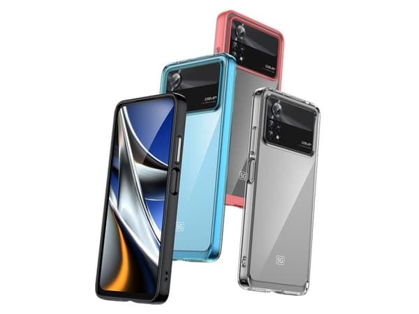 Hurtel Outer Space Case Xiaomi Poco X4 Pro 5G cover with a flexible frame blue