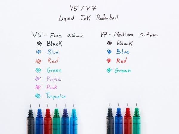 Rollerpen pilot hi-tecpoint v5, 0,3 mm, röd