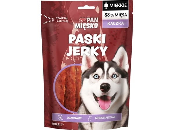 PAN MIESKO Jerky Duck - godbit til hund - 100g