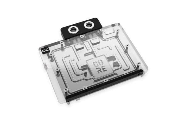 Alphacool 10260, Bakplate, Aluminium, Kromfarget, Kopper, Sort, Kromfarget, 3-Pin JST, 1/4", 60 °C