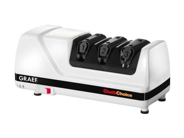 Graef CC 120 - Elektrisk knivslipare - 75 W - vit