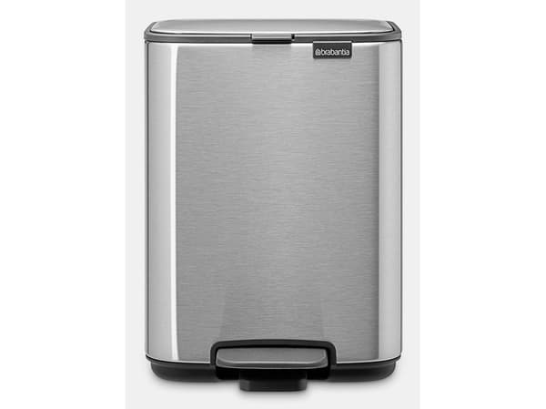 Brabantia Bo, 4 l, Rektangulär, Stål, Stål, Plast, Pedal