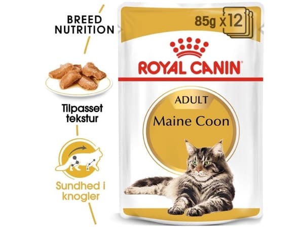 Royal Canin Maine Coon Adult Gravy vådfoder til kat - 12x85 g