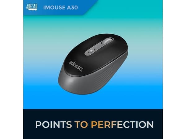 Adesso iMouse A30B mouse Universal Ambidextrous RF Wireless Optical 1200 DPI