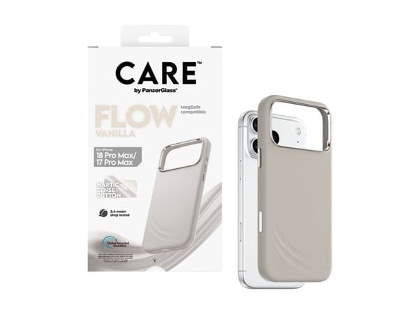 PanzerGlass CARE™ by ® Flow Case Vanilla w. MagSafe iPhone 18 Pro Max | 17 Pro Max, Suojus, Apple - iPhone 18 Pro Max, Apple - iPhone 17 Pro Max, B...