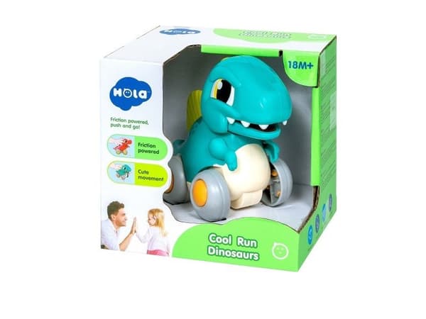 Interaktiv dinosaur med driv blå