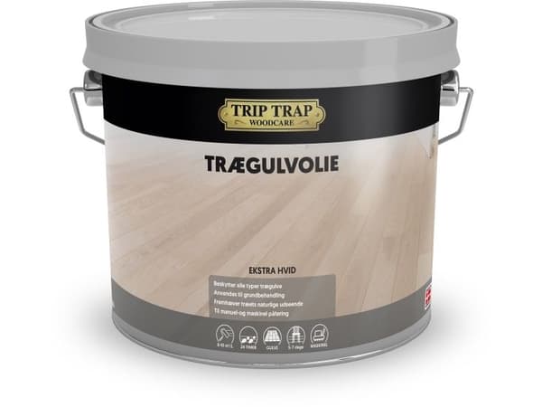 Trægulvolie, ekstra hvid