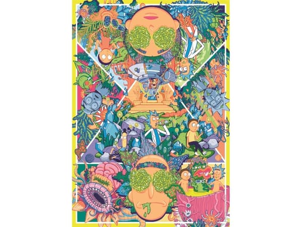 Puslespill Rick&Morty 2 - Compact Box, 1000 brikker