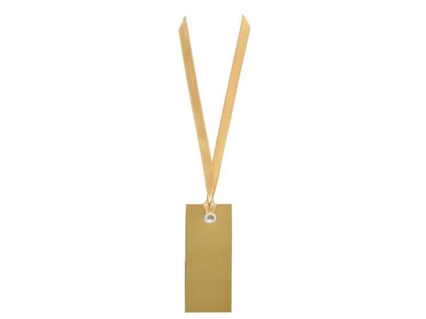 Guldfärgade presentetiketter, 12 st