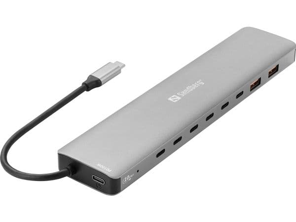SANDBERG USB-C - 8 x USB-C + 2xUSB-A 100W