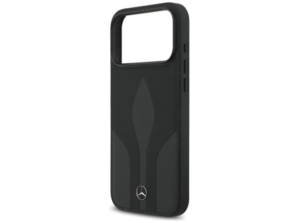 Mercedes Leather The Move MagSafe Case for iPhone 17 Pro Max - Black