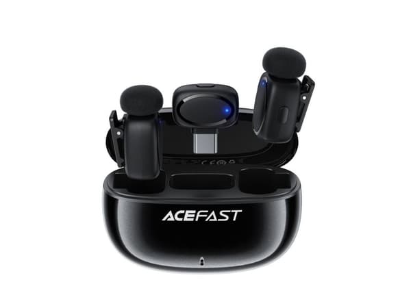 Acefast R2 langattomat solmionauhamikrofonit – mustat