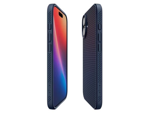 Spigen Liquid Air etui til iPhone 17 – blå