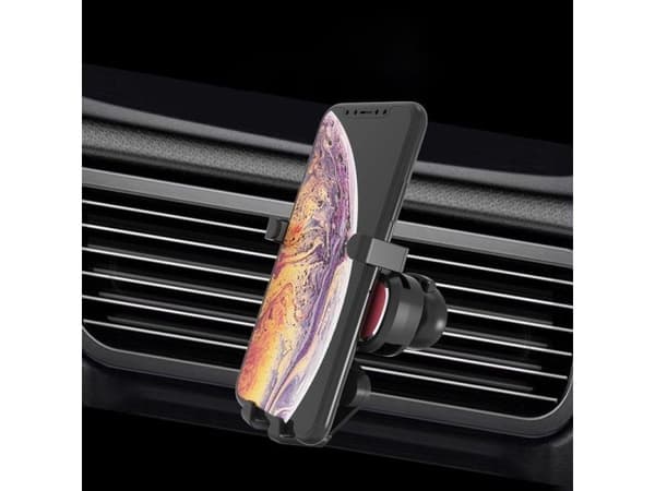 Gravity smartphonestativ for bil til luftventil med luftfrisker sølv (YC06)
