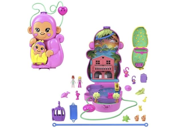 Mattel Polly Pocket Monkey Lekesett
